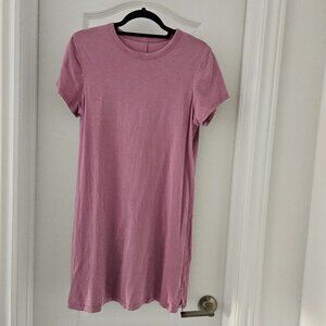 Lululemon Cotton  Blend Short Sleeve Dress